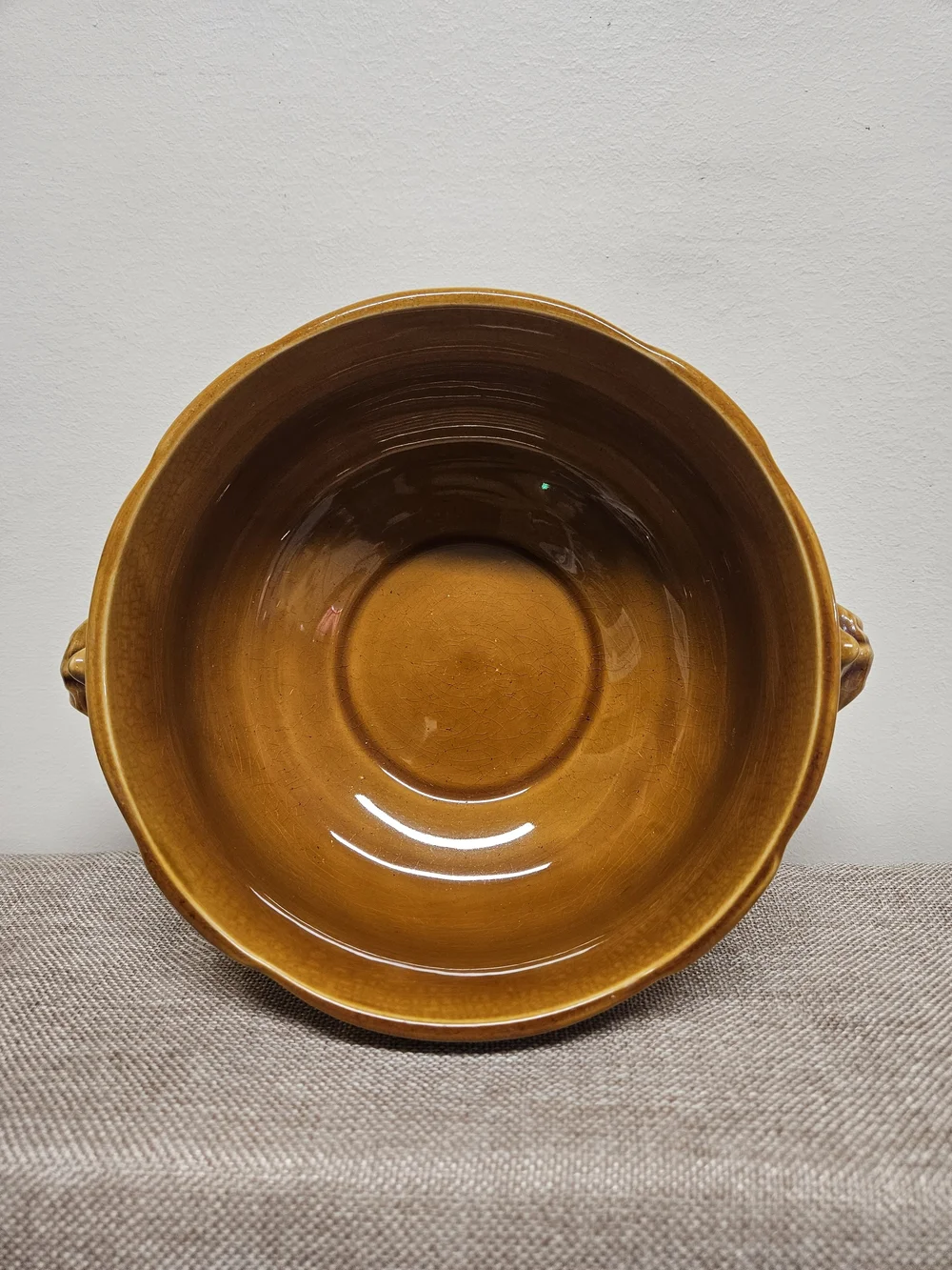 Lunèville Faience De France Serving Dish - Louis XV Honey Glaze
